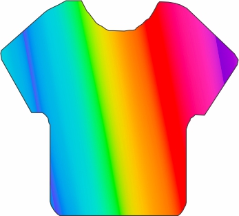 Ombre Rainbow Pattern 12"